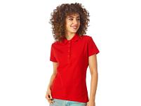Рубашка поло "First" женская, цвет: красный