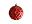 Новогодний ёлочный шар «Рельеф», цвет: красный, бордовый