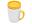 Кружка с универсальной подставкой «Мак-Кинни», цвет: белый, желтый