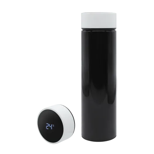 Термос Reactor duo black с датчиком температуры (черный с белым)
