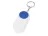 Брелок-футляр для  таблеток Pill, белый/синий