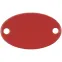 Шильдик металлический Alfa Oval, красный