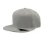 Бейсболка SNAP BACK, 6 клиньев, пластиковая застежка, серый меланж