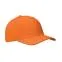 6 panel baseball cap, оранжевый