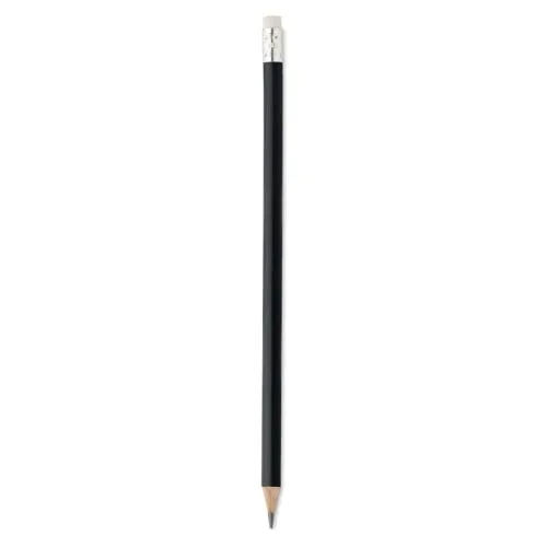 Natural pencil with eraser, черный