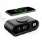 Настольные часы "Smart Hub" с bluetooth колонкой 5Вт, беспроводной (15W) зарядкой и подсветкой логотипа