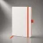 Блокнот ColorNote White, твердая обложка A5, 80 листов, белый и оранжевый