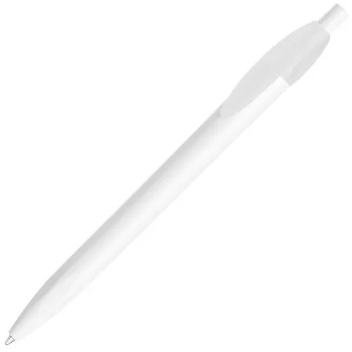 Ручка шариковая X-1 WHITE, белый/белый непрозрачный клип, пластик, белый
