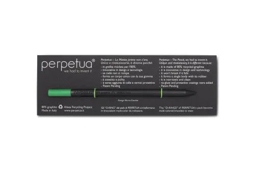 Карандаш графитовый Perpetua с зеленым ластиком