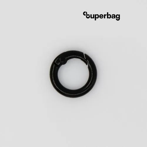 Карабин-кольцо Ring для обвеса, d=2см (черный)