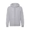 Толстовка без начеса LIGHTWEIGHT HOODED SWEAT JACKET 240, серый