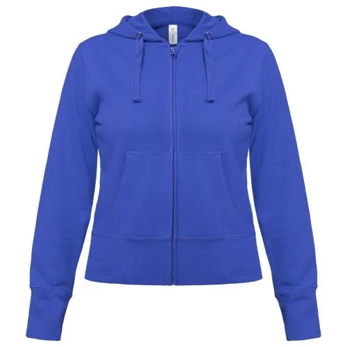 Толстовка женская Hooded Full Zip ярко-синяя