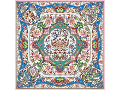 Платок Шедевры русских эмальеров