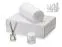 Подарочный набор White light 2.0 с пледом, диффузором, насыпной свечой