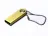 USB 2.0-флешка на 128 Гб с мини чипом и круглым отверстием, золотистый