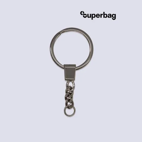 Кольцо с цепочкой Ring для обвеса, L=7см (чёрный никель)