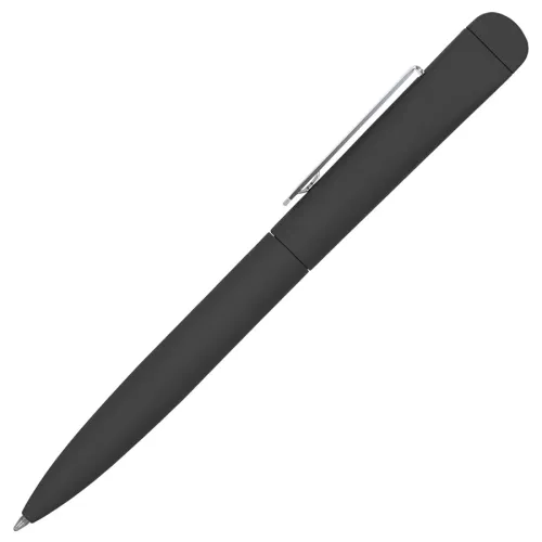 IQ, ручка с флешкой, 4 GB, черная паста, черный, серебристый