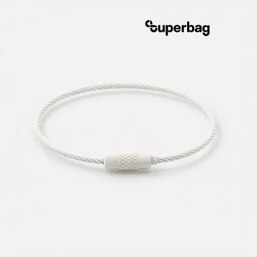 Тросик-кольцо Ring для обвеса, L=15см (белый)