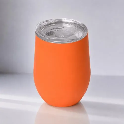 Термокружка Vacuum mug C1, soft touch, 370мл, оранжевый