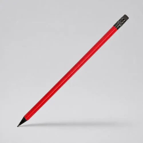 Карандаш чернографитовый трехгранный Blackie 3D, красный
