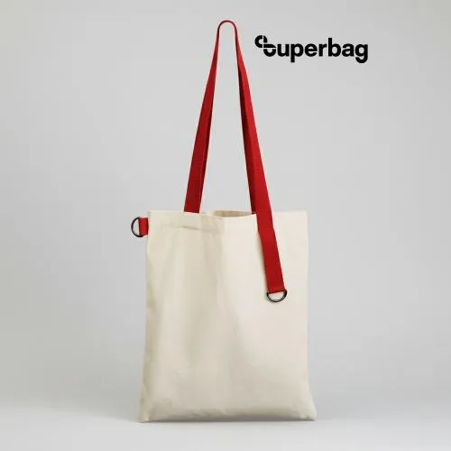 Шоппер Superbag (неокрашенный с красным)