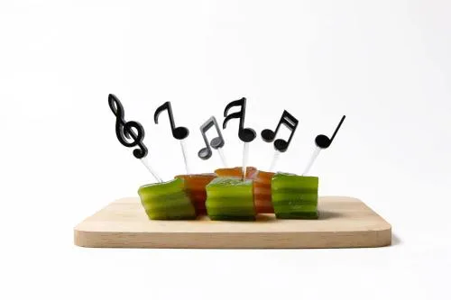 Шпажки для закусок и канапе Melodilicious , Черный