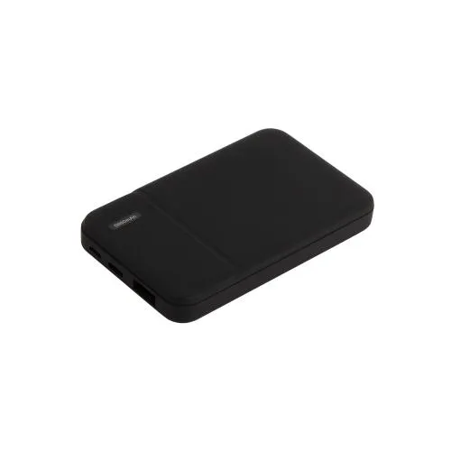 Внешний аккумулятор с подсветкой Скайлайн (Skyline), 5000 mAh, черный