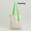 Шоппер Superbag (неокрашенный с салатовым)