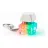 Брелок PUSH ME с LED подсветкой (фонарик), Белый