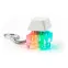 Брелок PUSH ME с LED подсветкой (фонарик), Белый