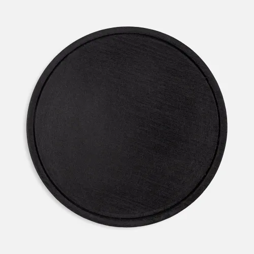 Лейбл из ПВХ Dzeta Round, L, черный