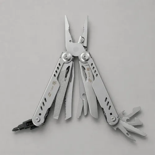Мультитул Stinger, 110 х 27 мм, 23 функции, сталь, серебристый, в картонной коробке, в комплекте нейлоновый чехол