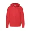 Толстовка без начеса LIGHTWEIGHT HOODED SWEAT JACKET 240, красный