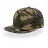 Бейсболка SNAP BACK, 6 клиньев, пластиковая застежка, зеленый камуфляж