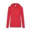 Толстовка женская без начеса LIGHTWEIGH HOODED SWEAT 240, красный