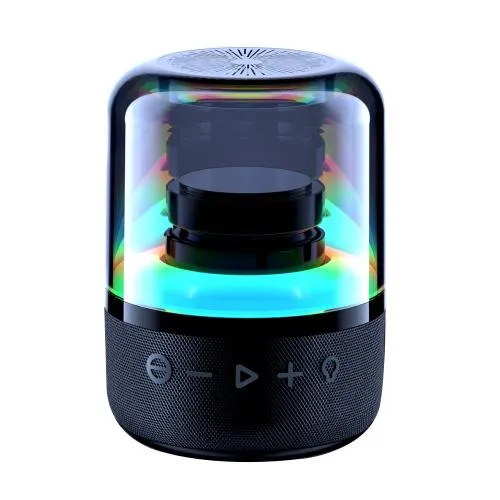 Колонка беспроводная MyTone Mega Bass со светомузыкой, Черный