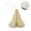 Christmas paper tree hanger, бежевый