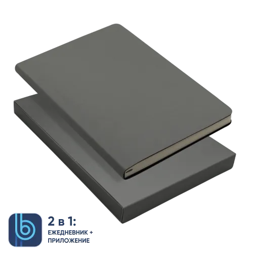 Ежедневник Bplanner.01 в подарочной коробке (серый)