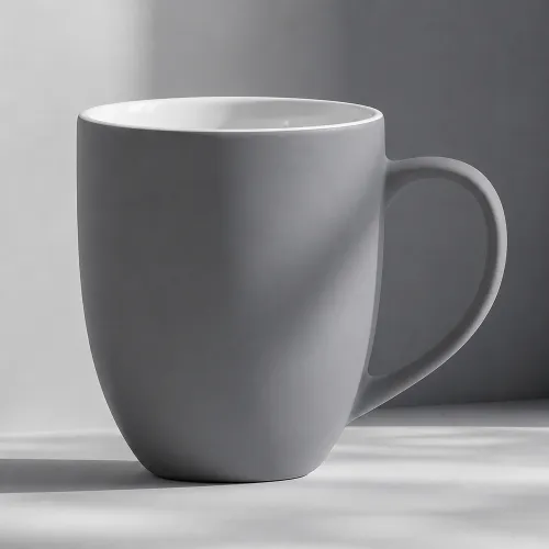 Кружка с покрытием soft-touch Tulip Gum, средне-серый NEW Cool gray 7C