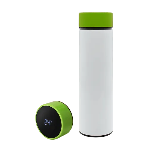 Термос Reactor duo white с датчиком температуры (белый с салатовым)