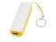 Портативное зарядное устройство (power bank) Basis, 2000 mAh, белый/желтый