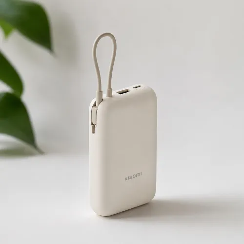 Внешний аккумулятор со встроенным кабелем 22.5W Xiaomi Power Bank 10000mAh (Integrated Cable) Tan GL