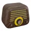 Колонка беспроводная RETRO L, цвет коричневый , коричневый
