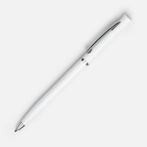 Ручка шариковая Euro Chrome, белая