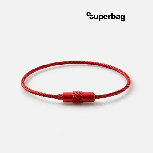 Тросик-кольцо Ring для обвеса, L=15см (красный)