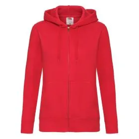 Толстовка женская LADY-FIT HOODED SWEAT JACKET 280, ярко-красный