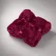 Плед мягкий флисовый Fancy, бордовый