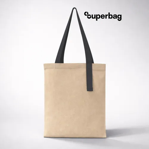 Шоппер Superbag Light, с внутренним креплением (полукольцо) (неокрашенный с серым)