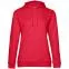 Толстовка с капюшоном женская Hoodie, красный меланж