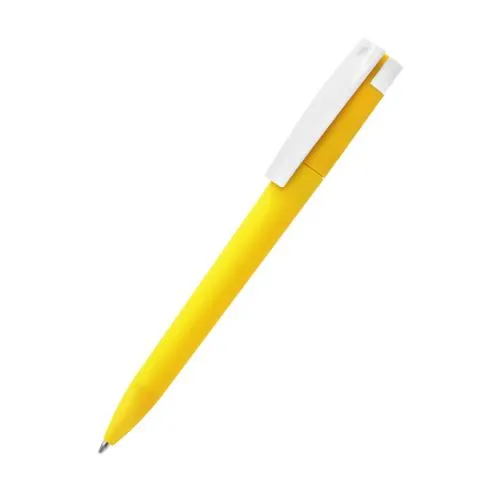 Ручка пластиковая T-pen софт-тач, Жёлтый